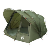 Fishing Tent 5-Person Olive Green Waterproof - Top-Down View