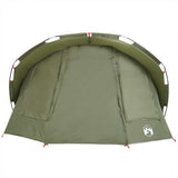 Fishing Tent 5-Person Olive Green Waterproof - Close-Up Angle