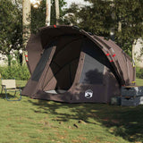 Fishing Tent 5-Person Brown Waterproof