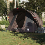 Fishing Tent 5-Person Brown Waterproof