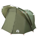 Fishing Tent 4-Person Olive Green Waterproof - 45-Degree Angle