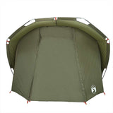 Fishing Tent 4-Person Olive Green Waterproof - Close-Up Angle