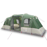 Camping Tent Tunnel 4-Person Green Waterproof - Front View