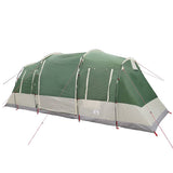 Camping Tent Tunnel 4-Person Green Waterproof - 45-Degree Angle