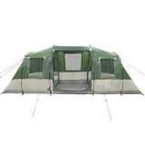 Camping Tent Tunnel 4-Person Green Waterproof - Rear View