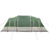 Camping Tent Tunnel 4-Person Green Waterproof - Close-Up Angle