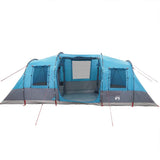 Camping Tent Tunnel 4-Person Blue Waterproof - Rear View