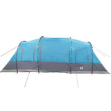 Camping Tent Tunnel 4-Person Blue Waterproof - Close-Up Angle