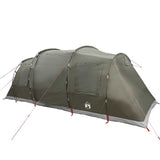 Camping Tent Tunnel 4-Person Olive Green Waterproof - 45-Degree Angle