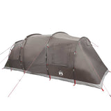 Family Tent Tunnel 6-Person Brown Waterproof - Side View