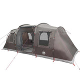 Family Tent Tunnel 6-Person Brown Waterproof - 45-Degree Angle