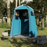 Shower Tent Blue Waterproof - Side View
