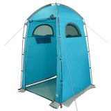 Shower Tent Blue Waterproof - Top-Down View
