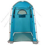 Shower Tent Blue Waterproof - Rear View