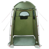 Shower Tent Olive Green Waterproof - Rear View