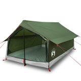 Camping Tent 2-Person Olive Green Waterproof - Front View