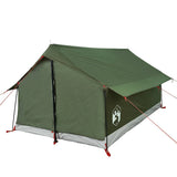 Camping Tent 2-Person Olive Green Waterproof - 45-Degree Angle