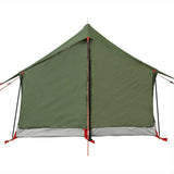 Camping Tent 2-Person Olive Green Waterproof - Close-Up Angle