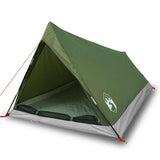 Camping Tent 2-Person Olive Green Waterproof - Front View