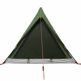 Camping Tent 2-Person Olive Green Waterproof - Close-Up Angle