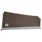 Camping Tent 2-Person Brown Waterproof - Low Angle