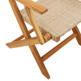 7 Piece Garden Dining Set Beige Poly Rattan and Solid Wood - Extra Image