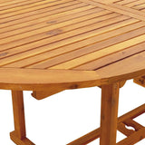 7 Piece Garden Dining Set Beige Polypropylene and Solid Wood
