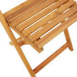 3 Piece Bistro Set Cream White Fabric and Solid Wood - Extra Image