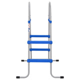 Pool Ladder for Above Ground Pool 84 cm Steel and Plastic - Front View