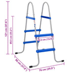 Pool Ladder for Above Ground Pool 84 cm Steel and Plastic