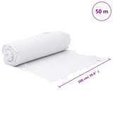 Geotextile Membrane White 1 x 50 m Polyester Fibre