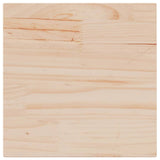 Table Top 40x40x1.7 cm Square Solid Wood Pine - Front View