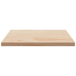 Table Top 50x50x1.7 cm Square Solid Wood Pine