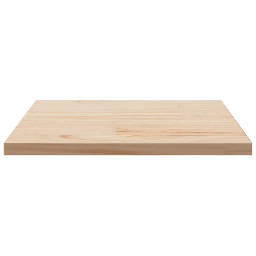 Table Top 50x50x1.7 cm Square Solid Wood Pine