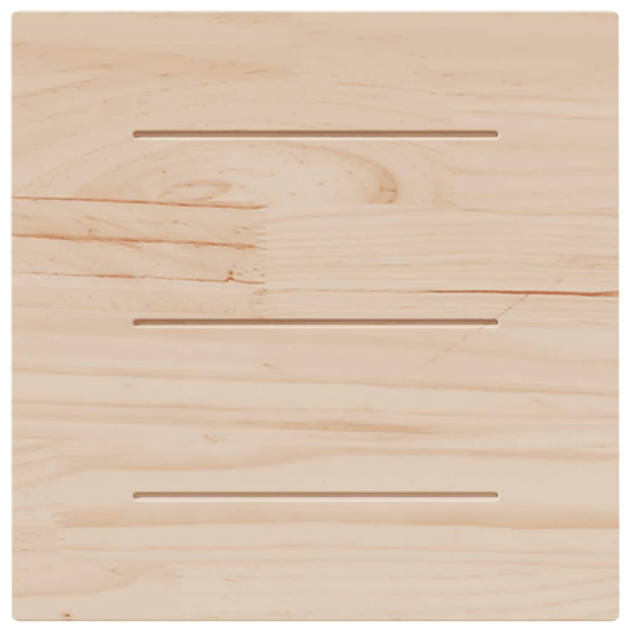 Table Top 50x50x1.7 cm Square Solid Wood Pine