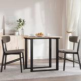 Table Top 80x50x1.7 cm Rectangular Solid Wood Pine - Side View