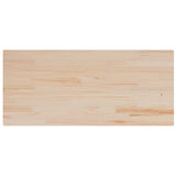 Table Top 90x40x1.7 cm Rectangular Solid Wood Pine - Front View