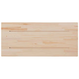 Table Top 90x40x1.7 cm Rectangular Solid Wood Pine - Rear View
