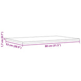 Table Tops 3 pcs 80x53x1.7 cm Rectangular Solid Wood Pine - Extra Image