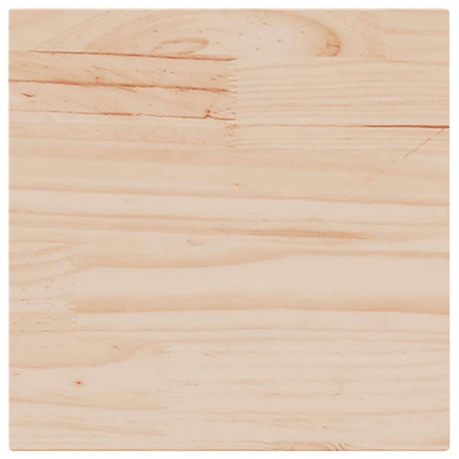 Table Top 40x40x2.5 cm Square Solid Wood Pine