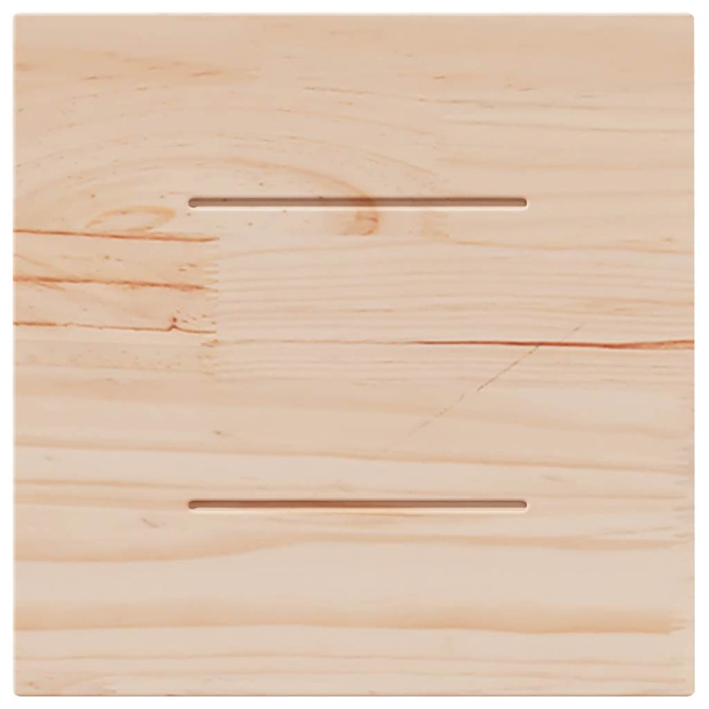 Table Top 40x40x2.5 cm Square Solid Wood Pine
