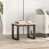 Table Top 50x50x2.5 cm Square Solid Wood Pine - Side View