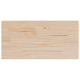 Table Tops 2 pcs 80x40x2.5 cm Rectangular Solid Wood Pine - Side View