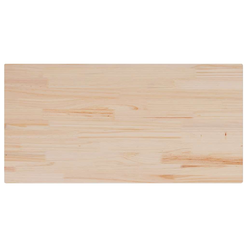 Table Top 100x50x2.5 cm Rectangular Solid Wood Pine