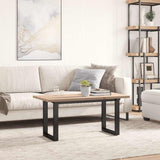 Table Top 100x50x2.5 cm Rectangular Solid Wood Pine - Side View