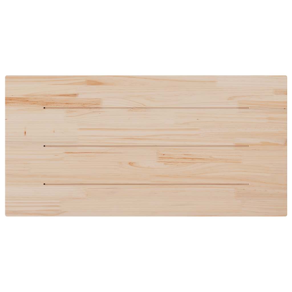 Table Top 100x50x2.5 cm Rectangular Solid Wood Pine