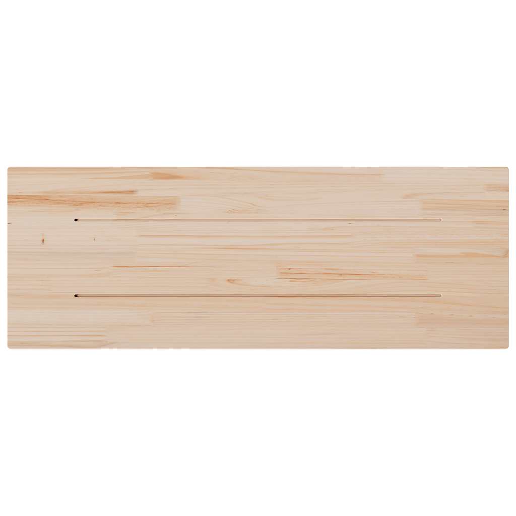Table Top 110x40x2.5 cm Rectangular Solid Wood Pine