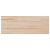 Table Top 110x40x2.5 cm Rectangular Solid Wood Pine - Rear View
