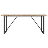 Dining Table O-Frame 180x90x75 cm Solid Wood Pine and Steel