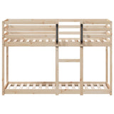Bunk Bed without Mattress 92x187 cm Single Solid Wood Pine - Top-Down View